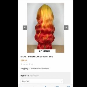 Prism Phoenix Lace Front Wig! Ombré yellow to red